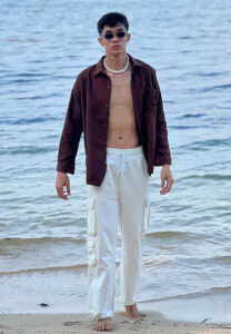 Junior-เสื้อแขนขาวดำ